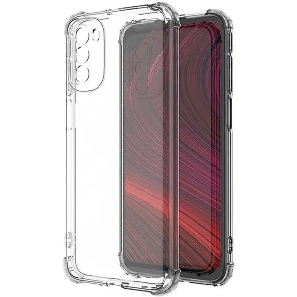TPU чохол GETMAN Ease logo посилені кути Full Camera для Motorola Moto G41 — Прозорий — фото 2