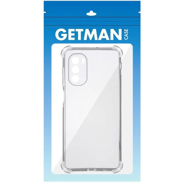TPU чохол GETMAN Ease logo посилені кути Full Camera для Motorola Moto G41 — Прозорий — фото 5