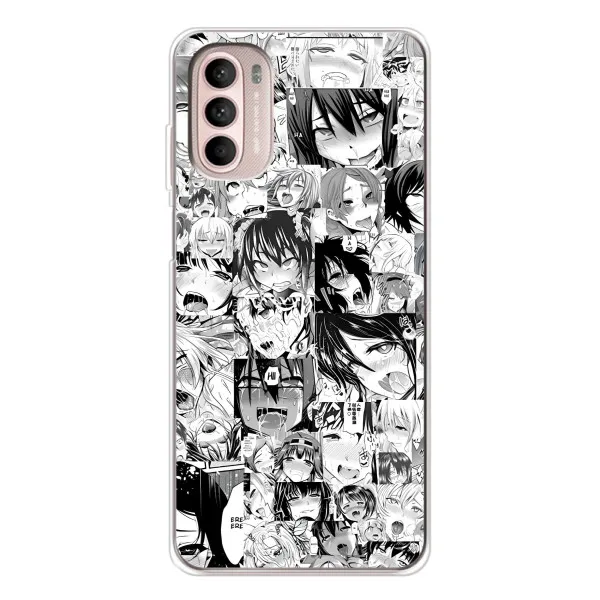 Чохол з принтом «Ahegao manga» для Motorola MOTO G52