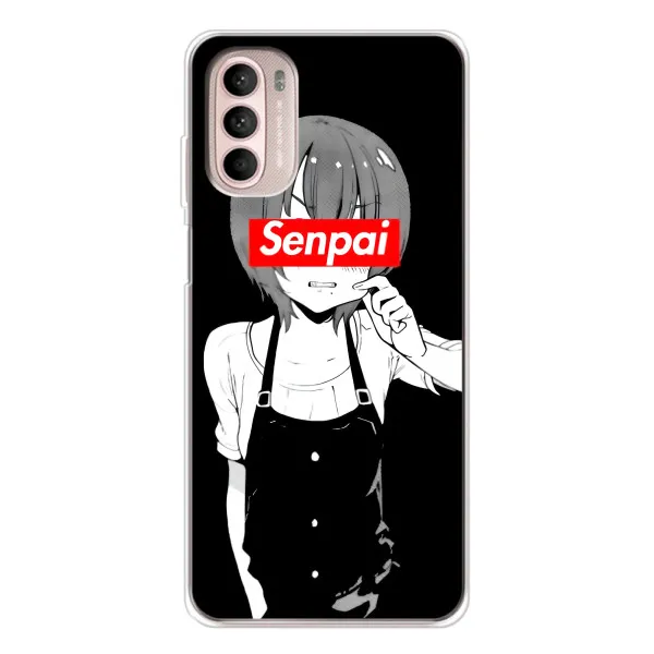 Чохол з принтом «Senpai» для Motorola MOTO G52