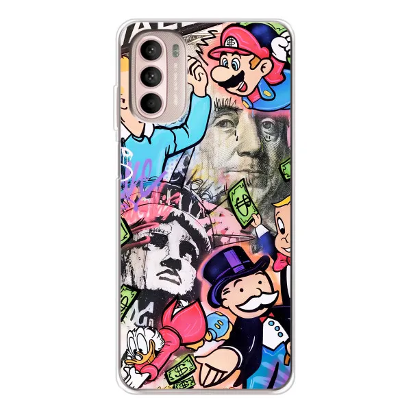 Чехол с принтом «Monopoly man» для Motorola MOTO G52