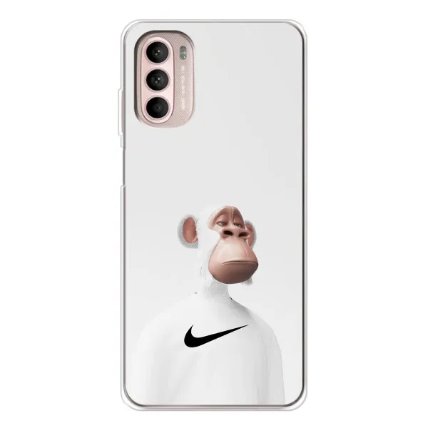 Чехол с принтом «обезьяна NFT Nike» для Motorola MOTO G52