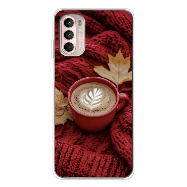Чехол с принтом «Кофе на пледе» для Motorola MOTO G52