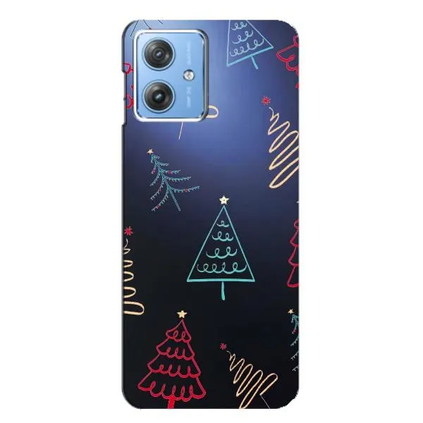 Чехол с принтом «Рождественские елки» для Motorola MOTO G54 / G54 Power