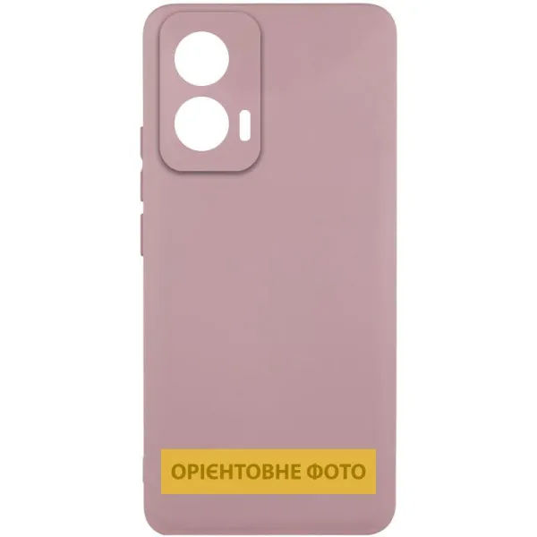 Чохол Silicone Cover Lakshmi Full Camera (AAA) для Motorola Moto G55 5G — Рожевий — фото 1