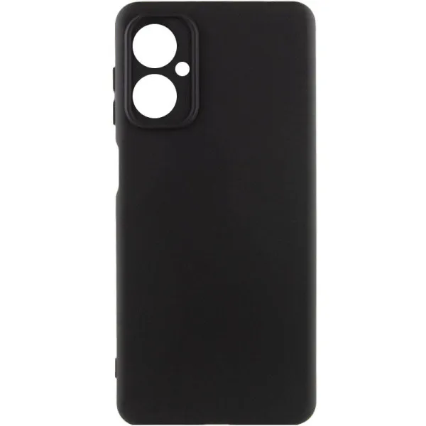 Чехол Silicone Cover Ummi Lakshmi Full Camera (AA) для Motorola Moto G55 5G — Черный — фото 1