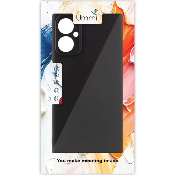 Чехол Silicone Cover Ummi Lakshmi Full Camera (AA) для Motorola Moto G55 5G — Черный — фото 2