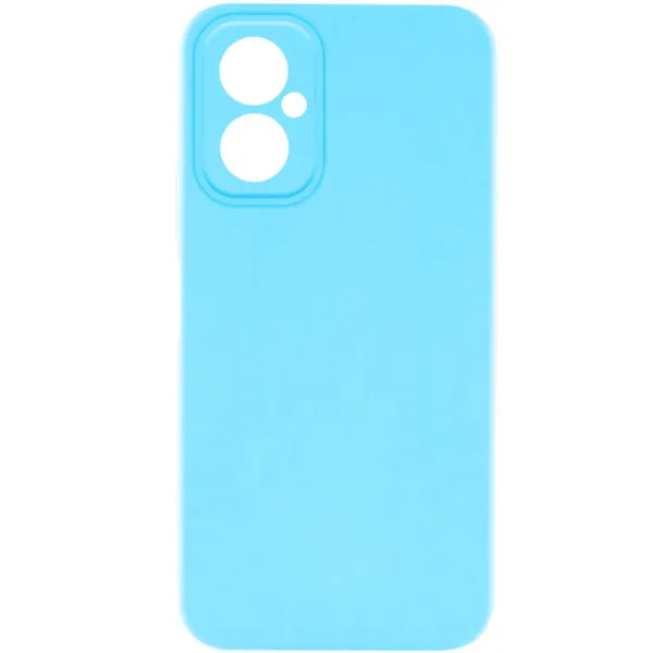 Чехол Silicone Cover Ummi Lakshmi Full Camera (AA) для Motorola Moto G55 5G — Голубой