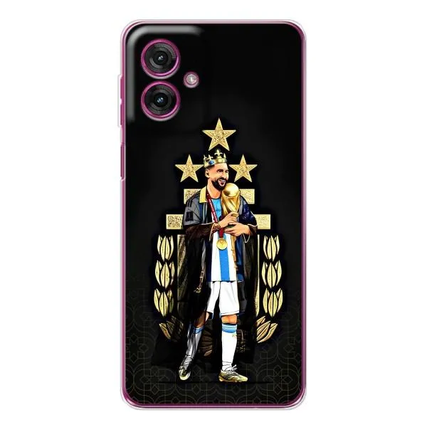 Чехол с принтом «Месси Король» для Motorola Moto G55