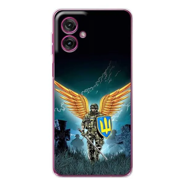 Чехол с принтом «Солдат ЗСУ» для Motorola Moto G55