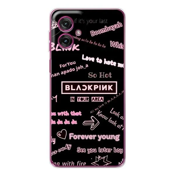 Чехол с принтом «BLACKPINK» для Motorola Moto G55