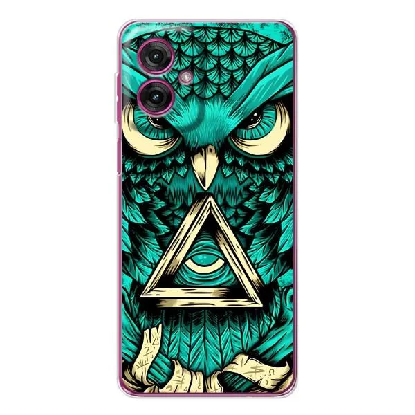 Чехол с принтом «Сова с глазом» для Motorola Moto G55
