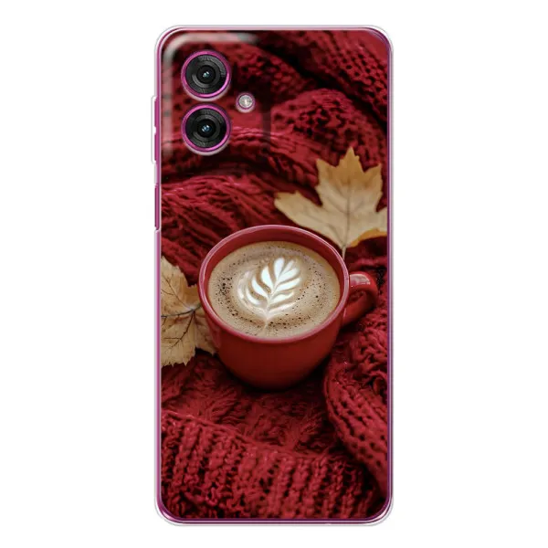 Чехол с принтом «Кофе на пледе» для Motorola Moto G55
