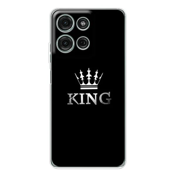 Чехол с принтом «KING» для Motorola MOTO G56 Чехол с принтом «KING» для Motorola MOTO G56