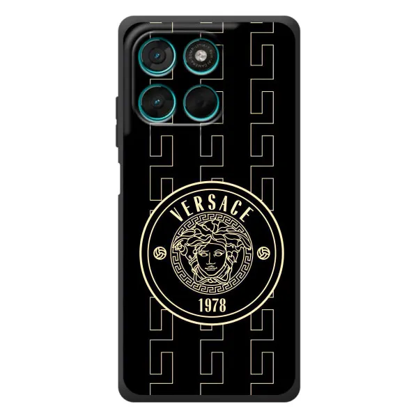 Чехол с принтом «Лого Версаче» для Motorola Moto G57 Power