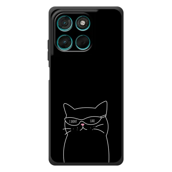 Чехол с принтом «Равнодушный кот» для Motorola Moto G57 Power