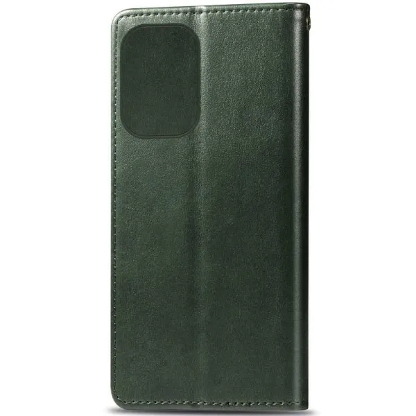 Шкіряний чохол-книжка GETMAN Gallant (PU) для Motorola Moto G57 / G57 Power — Зелений — фото 4