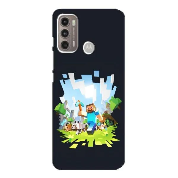 Чехол с принтом «персонажи Minecraft» для Motorola MOTO G60