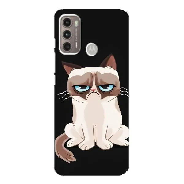 Чехол с принтом «Грустный кот» для Motorola MOTO G60
