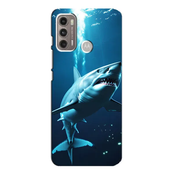 Чехол с принтом «Акула под водой» для Motorola MOTO G60
