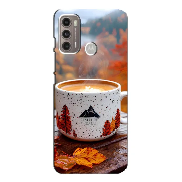 Чехол с принтом «Кофе на природе» для Motorola MOTO G60 Чехол с принтом «Кофе на природе» для Motorola MOTO G60