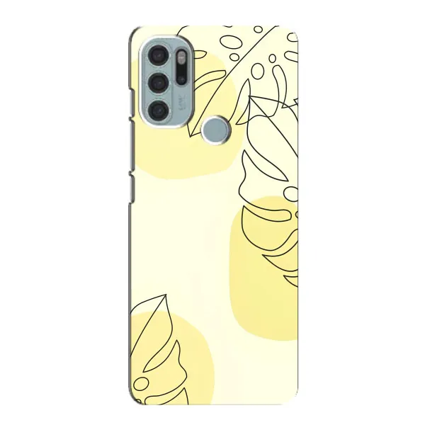 Чохол з принтом «Жовта монстера арт» для Motorola MOTO G60s