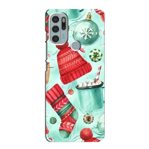 Чехол с принтом «Одежда НГ» для Motorola MOTO G60s