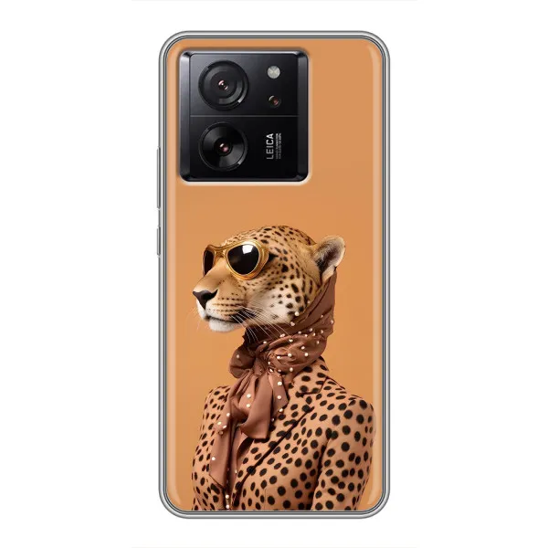 Чехол с принтом «Стильный леопард» для Motorola Moto G67