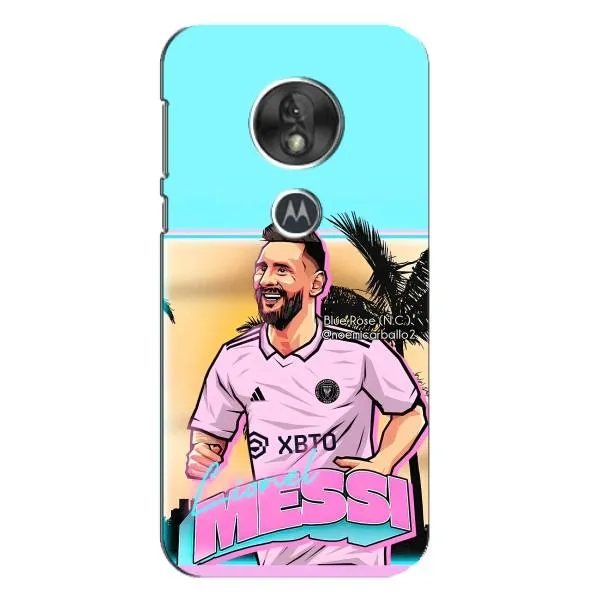 Чехол с принтом «Майами Месси» для Motorola MOTO G7 Play
