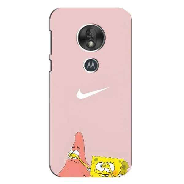 Чохол з принтом «Патрік і Губка» для Motorola MOTO G7 Play