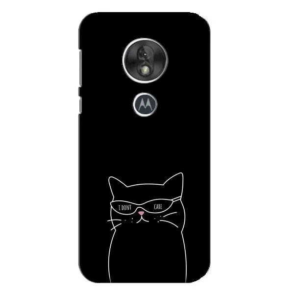 Чехол с принтом «Равнодушный кот» для Motorola MOTO G7 Play