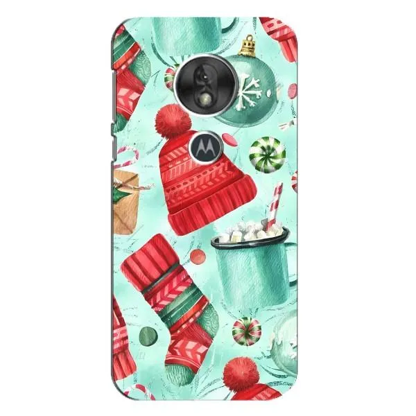 Чехол с принтом «Одежда НГ» для Motorola MOTO G7 Play