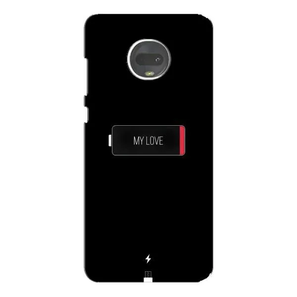 Чехол с принтом «Love battery» для Motorola MOTO G7