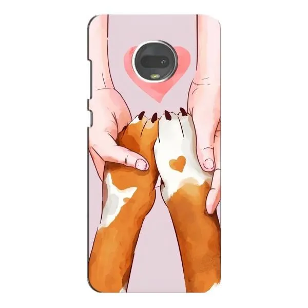 Чехол с принтом «Любовь к собакам» для Motorola MOTO G7