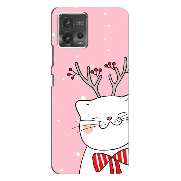 Чехол с принтом «Зимний кот» для Motorola MOTO G72