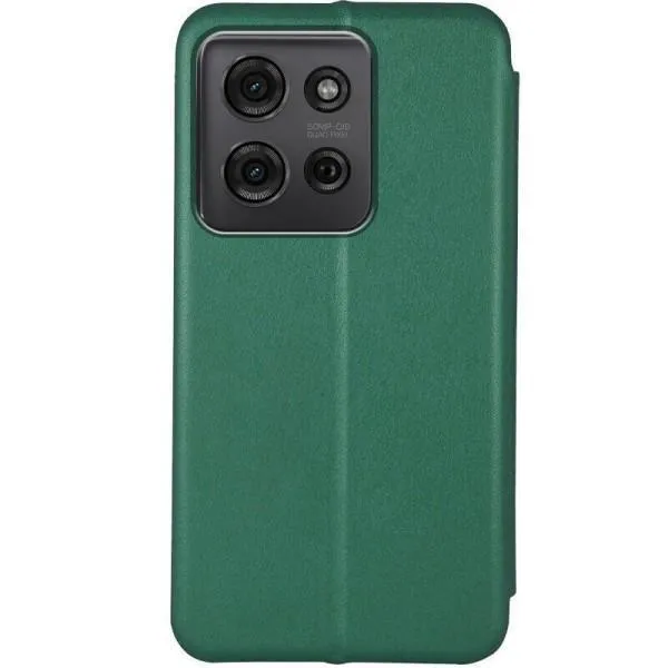 Кожаный чехол-книжка Classy для Motorola Moto G75 5G — Зеленый — фото 2
