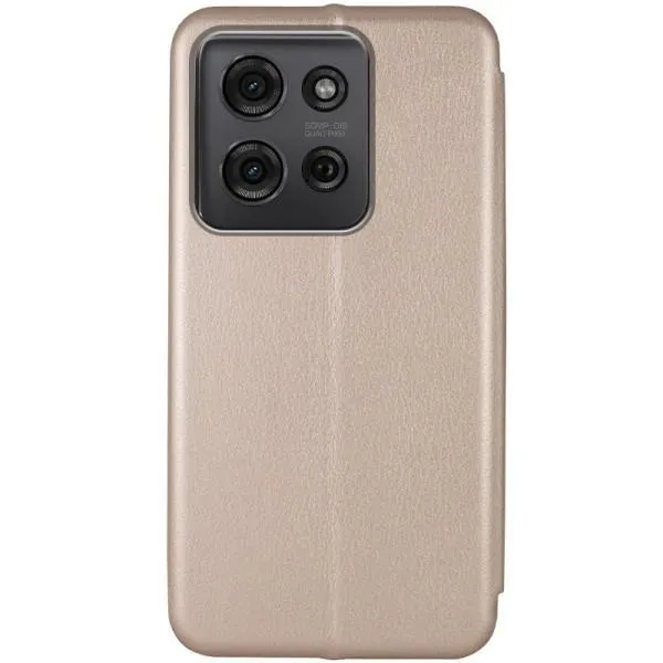 Кожаный чехол-книжка Classy для Motorola Moto G75 5G — Золотой — фото 2 Кожаный чехол-книжка Classy для Motorola Moto G75 5G — Золотой — фото 2