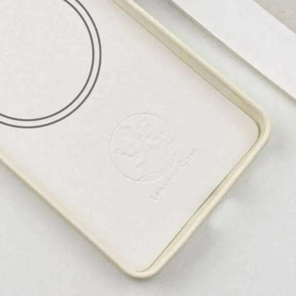 Чехол Silicone Cover Lakshmi Full Camera (AA) with Magnetic Fit для Motorola Moto G75 5G — Белый — фото 3
