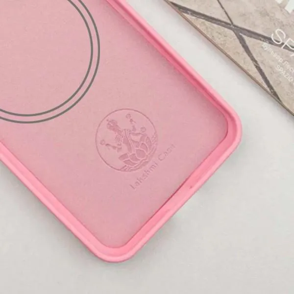 Чехол Silicone Cover Lakshmi Full Camera (AA) with Magnetic Fit для Motorola Moto G75 5G — Розовый — фото 3