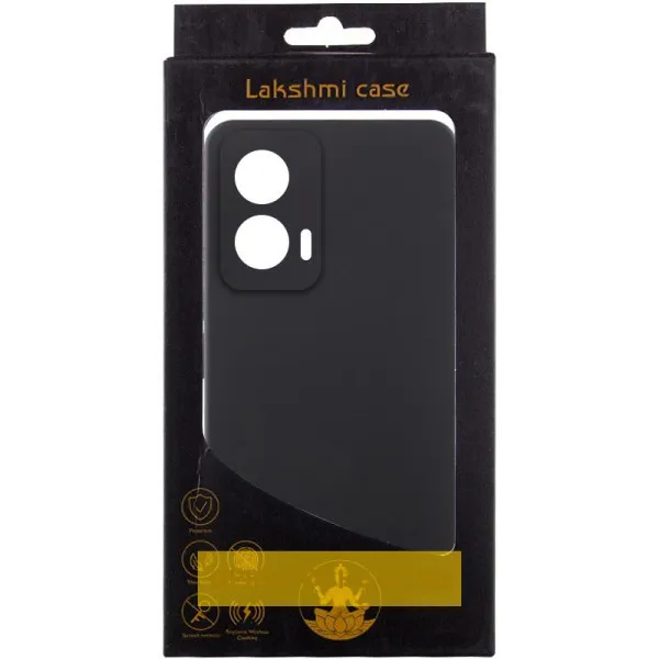 Чехол Silicone Cover Lakshmi Full Camera (AAA) для Motorola Moto G75 5G — Черный — фото 4