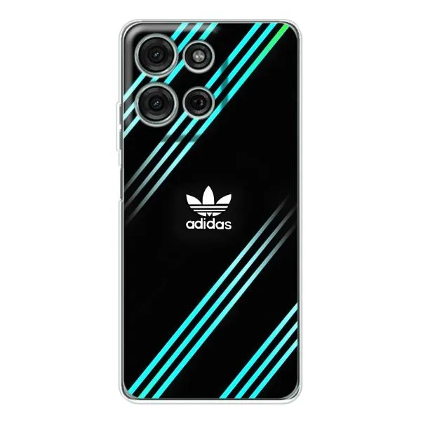 Чехол с принтом «Адидас с полосами» для Motorola Moto G75