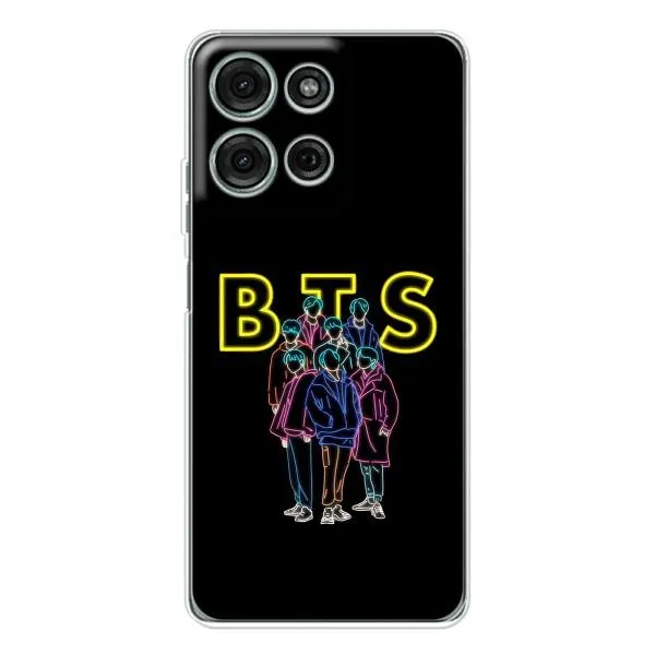 Чехол с принтом «BTS стайл» для Motorola Moto G75