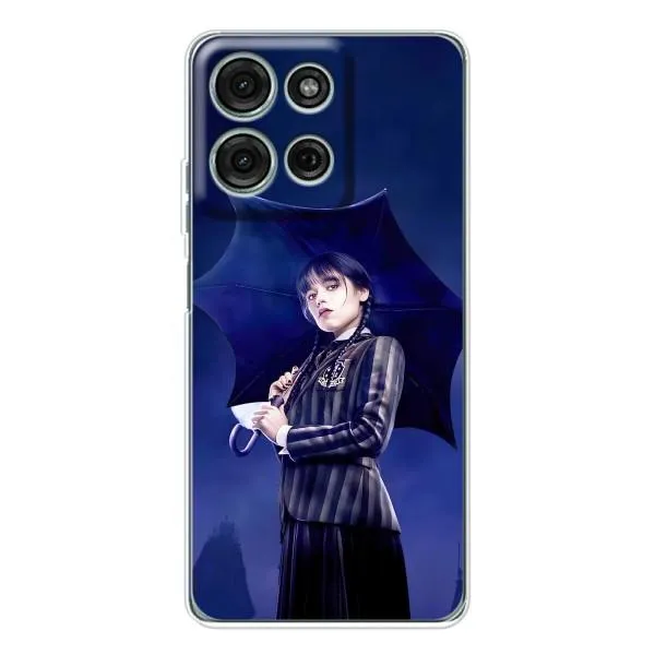 Чехол с принтом «Венсдей» для Motorola Moto G75