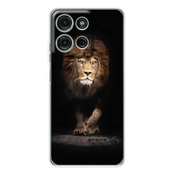 Чехол с принтом «Лев» для Motorola Moto G75 Чехол с принтом «Лев» для Motorola Moto G75