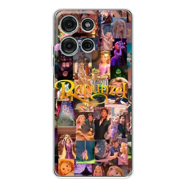 Чехол с принтом «Коллаж Рапунцель» для Motorola Moto G75