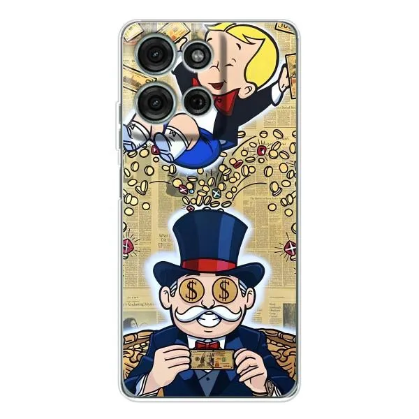 Чехол с принтом «Монополия Мен» для Motorola Moto G75