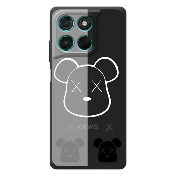 Чехол с принтом «БеарБрик глаза» для Motorola Moto G77
