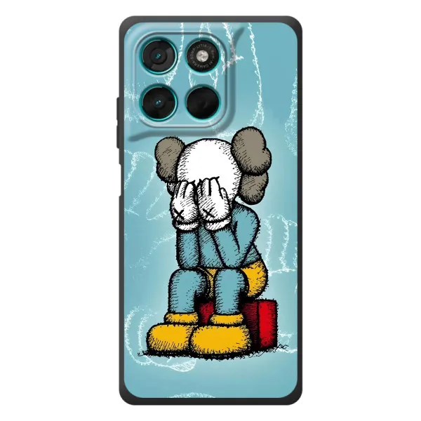 Чехол с принтом «Плач Bearbrick» для Motorola Moto G77
