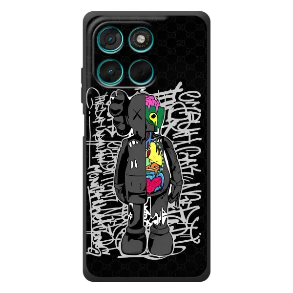 Чехол с принтом «Стиль Bearbrick» для Motorola Moto G77