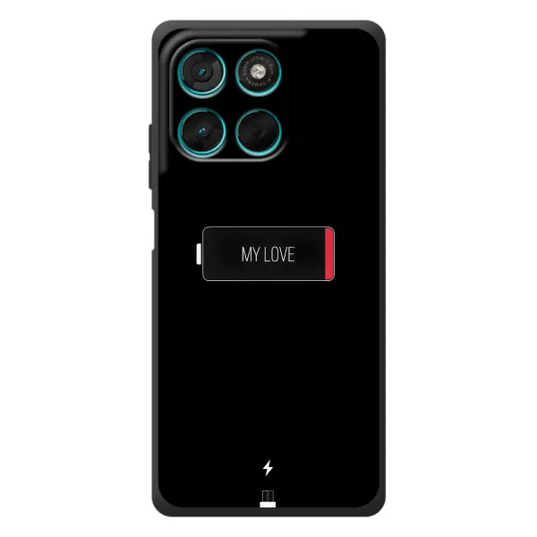 Чехол с принтом «Love battery» для Motorola Moto G77